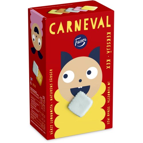 Keksi Fazer Carneval 175 g, hinta 4,69€