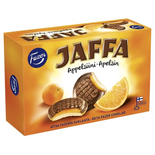 Keksi Fazer Jaffa Appelsiini 300 g, hinta 5,34€