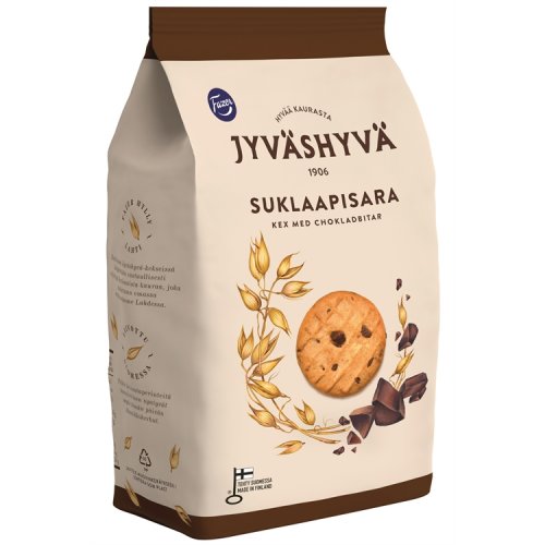 Keksi Fazer Jyväshyvä Suklaapisara 350 g, hinta 4,38€