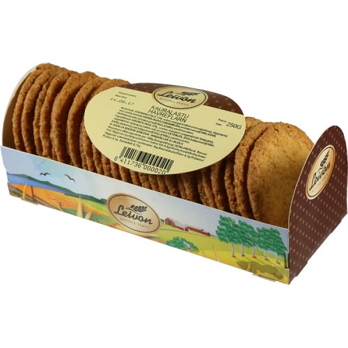 Keksi Leivon Kauralastu 250 g, hinta 3,09€