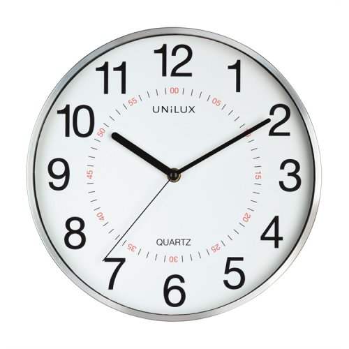 Kello Unilux Aria 30,5 cm metallinharmaa, hinta 30,54€