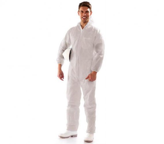 Kertakäyttöhaalari Sir Polifilm Coverall valkoinen PP M, hinta 4,06€