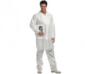 Kertakäyttötakki Sir Polifilm Coat valkoinen PP M