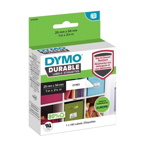 Kestotarra DYMO LabelWriter 25 x 54 mm muovi /160, hinta 29,61€
