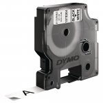 Kestotarra Nauha Dymo durable d1 12mm x 5,5m musta/valkoinen