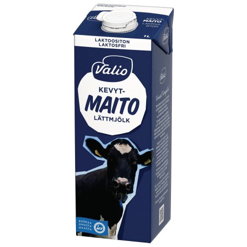 Kevytmaito Valio uht laktoositon 1l, hinta 2,08€