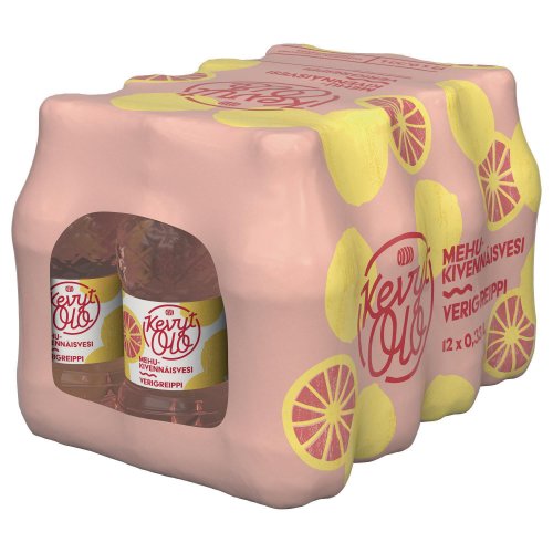 Kevytolo Olvi mehukivennäisvesi verigreippi 0,33l 12kpl, hinta 9,67€
