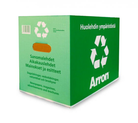 Kierrätyslaatikko Arron 250 x 400 x 310 mm vihreä, hinta 3,34€