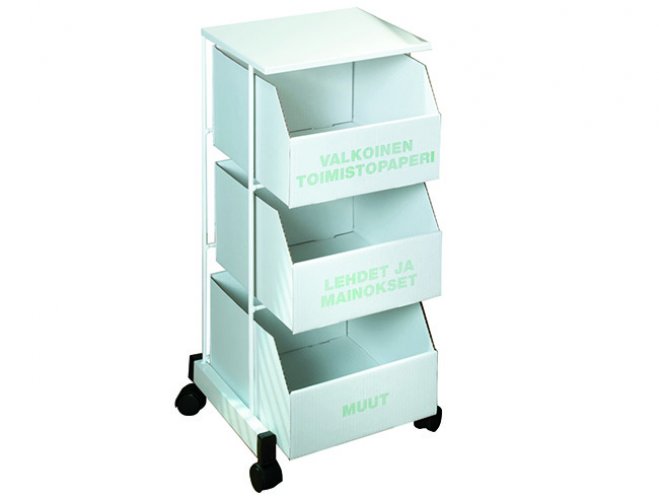 Kierrätyslaatikosto Ecosort + 3 laatikkoa, hinta 40,86€