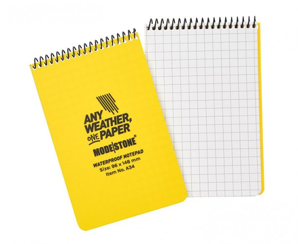 Kierrelehtiö Modestone 96x148 mm 100 sivua keltainen, hinta 11,92€