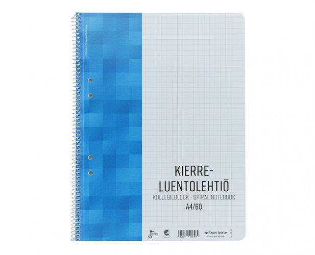 Kierreluentolehtiö Paperipiste A4/60 yleisrei´itys, hinta 2,23€