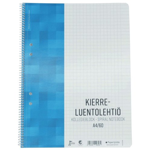 Kierreluentolehtiö Paperipiste a4 reiitys 8-12, hinta 9,92€