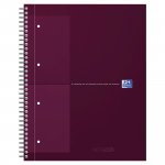 Kierrevihko Oxford intern a4+/80 ruudutettu 5x5mm punainen