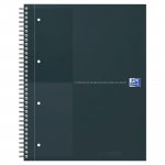 Kierrevihko Oxford intern a4+/80 viivoilla musta