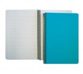 Kierrevihko Paperipiste muovikannet ruudut A5/80 turkoosi