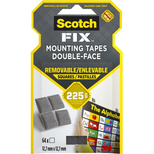 Kiinnityspalat Scotch-FIX 12,7 x 12,7 mm /64, hinta 3,85€