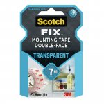 Kiinnitysteippi Scotch-fix™ kaksipuolinen läpinäkyvä 19mm x 1,5m