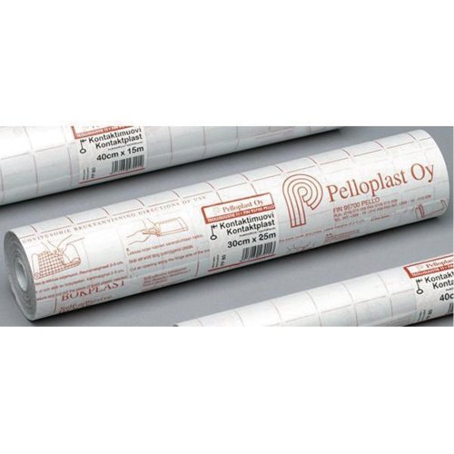 Kirjamuovi 110mic 30cm x 25m matta, hinta 52,12€