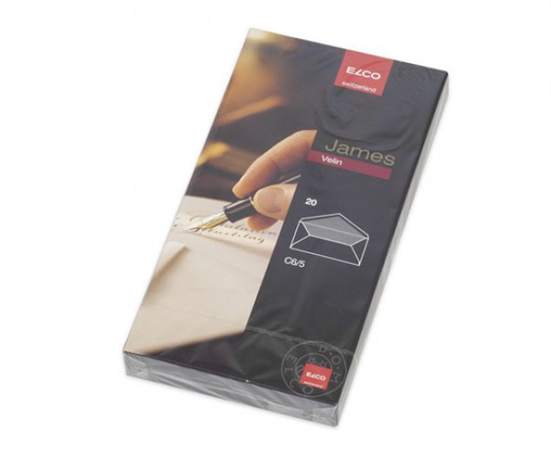 Kirjekuori ELCO James Velin C65 valkoinen /20, hinta 10,24€