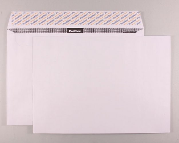 Kirjekuori PostSec C4 STAHSC valkoinen /500, hinta 91,50€