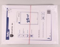 Kirjepussi Securitex B4 130G valkoinen /25