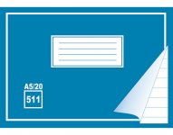 Kirjoitusvihko 511 A5/20 viivoitettu