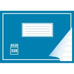 Kirjoitusvihko 528 A5/20 kaksoisviivat