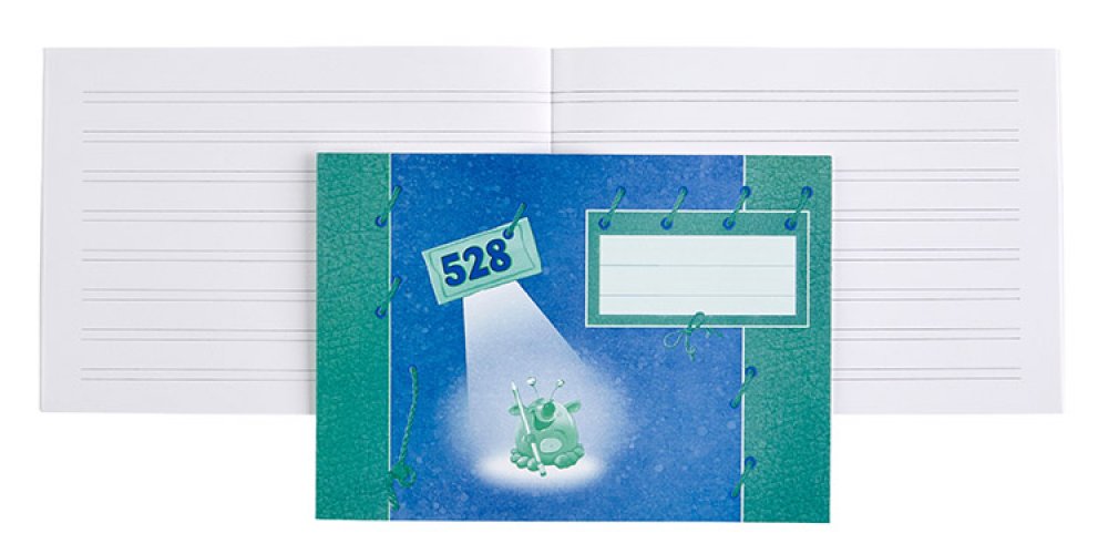 Kirjoitusvihko Paperipiste 528 A5/20 kaksoisviivoitettu, hinta 0,58€