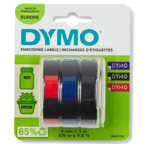 Kohokirjoitinteippi DYMO 9 mm x 3 m värilajitelma /3, hinta 7,03€