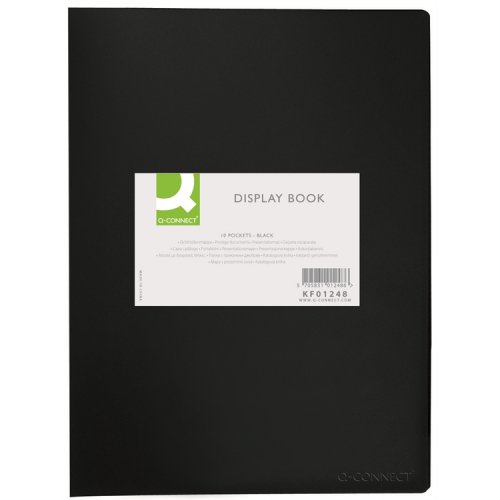 Kokoojakansio Q-CONNECT PP A4/10 musta, hinta 1,03€