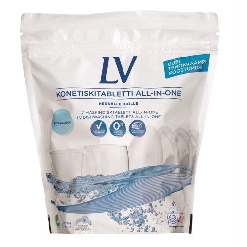 Konetiskitabletti LV All-In-One 40 kpl, hinta 7,04€