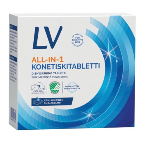 Konetiskitabletti Lv all-in-one 40kpl, hinta 6,80€
