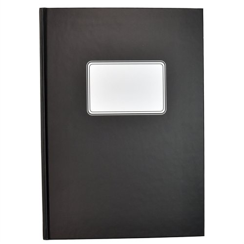 Konttorikirja A4/288 7x7 sidottu musta, hinta 17,06€