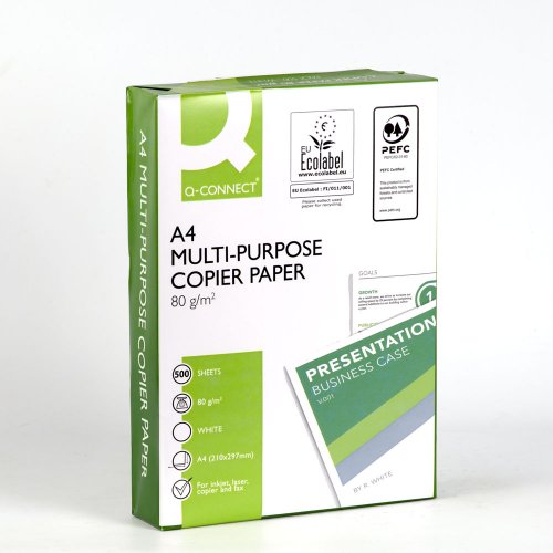 Kopiopaperi A4 80G kotimainen UPM Q-CONNECT valkoinen