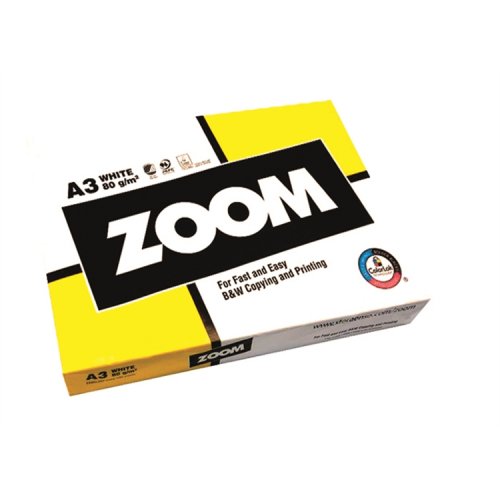 Kopiopaperi ZOOM 80G A3/500, hinta 8,58€