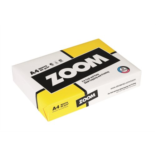 Kopiopaperi ZOOM 80G A4/500, hinta 4,80€