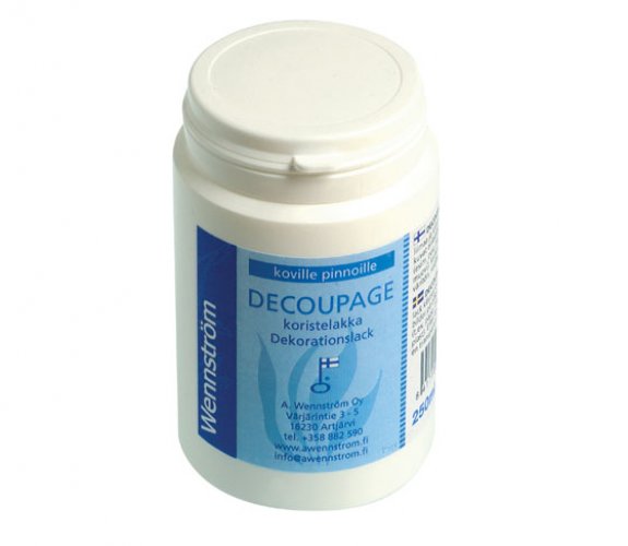 Koristelakka Wennström Decoupage 250 ml, hinta 11,94€