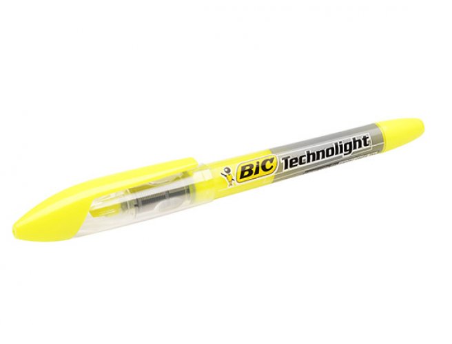 Korostuskynä Bic Technolight keltainen, hinta 1,94€