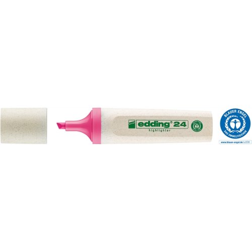 Korostuskynä Edding 24 Ecoline pinkki, hinta 0,71€