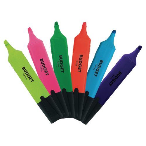 Korostuskynä Lyreco budget viisto 2-5 mm, värilajitelma 6kpl, hinta 4,01€