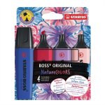 Korostuskynä STABILO BOSS NatureCOLORS Wildflower 4 kpl