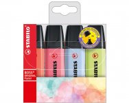 Korostuskynä Stabilo Boss Original pastellivärilaj 4 kpl