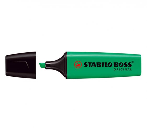 Korostuskynä Stabilo Boss Original tummanvihreä, hinta 1,03€