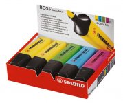 Korostuskynä Stabilo Boss Original värilaj display 10 kpl