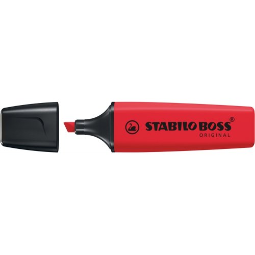 Korostuskynä STABILO BOSS REALRED punainen, hinta 1,44€