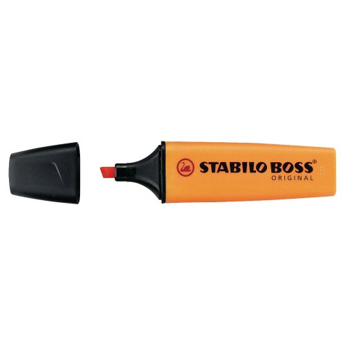 Korostuskynä Stabilo boss viisto 2-5mm oranssi, hinta 1,80€