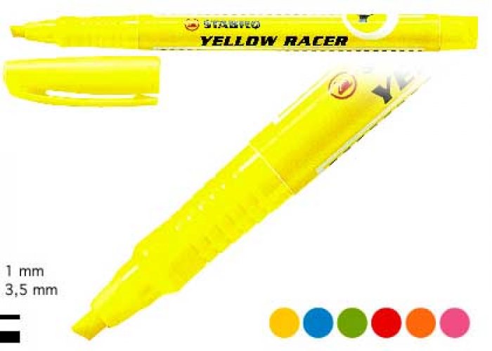 Korostuskynä Stabilo Flash keltainen, hinta 0,65€