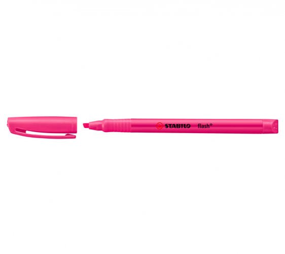 Korostuskynä Stabilo Flash pinkki, hinta 0,65€