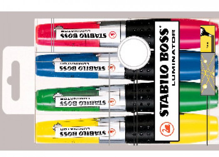 Korostuskynä Stabilo Luminator värilajitelma 4 kpl, hinta 10,32€