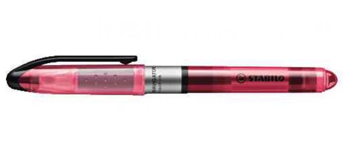 Korostuskynä Stabilo Navigator pinkki, hinta 1,32€